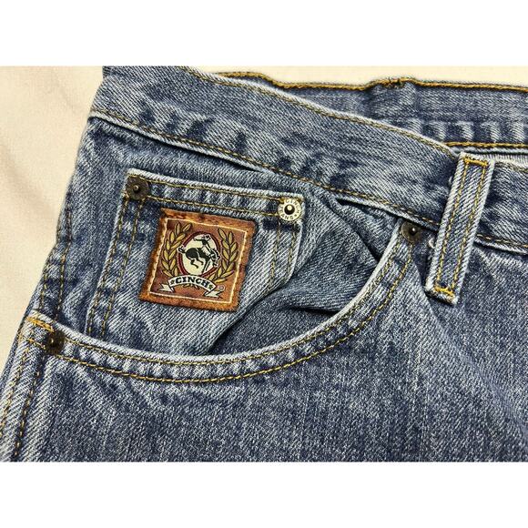 Cinch Men's Straight Leg Med Wash Blue Western Cowboy Jeans - Size 40x31 - Picture 6 of 7